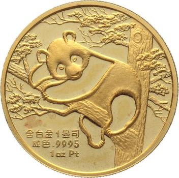 China Panda 1988 Basel Coin Week - 1 Unze Feingold